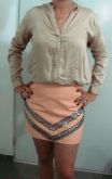 Blusa Seda Nude
