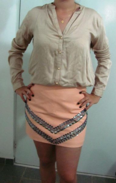 Blusa Seda Nude